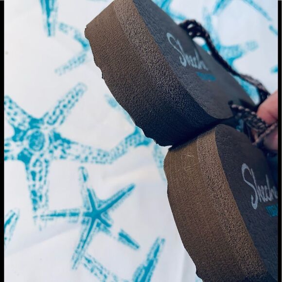 Skechers Modern Comfort Women's Meditation Ocean Breeze Brown Thong Size 7 - Picture 6 of 10